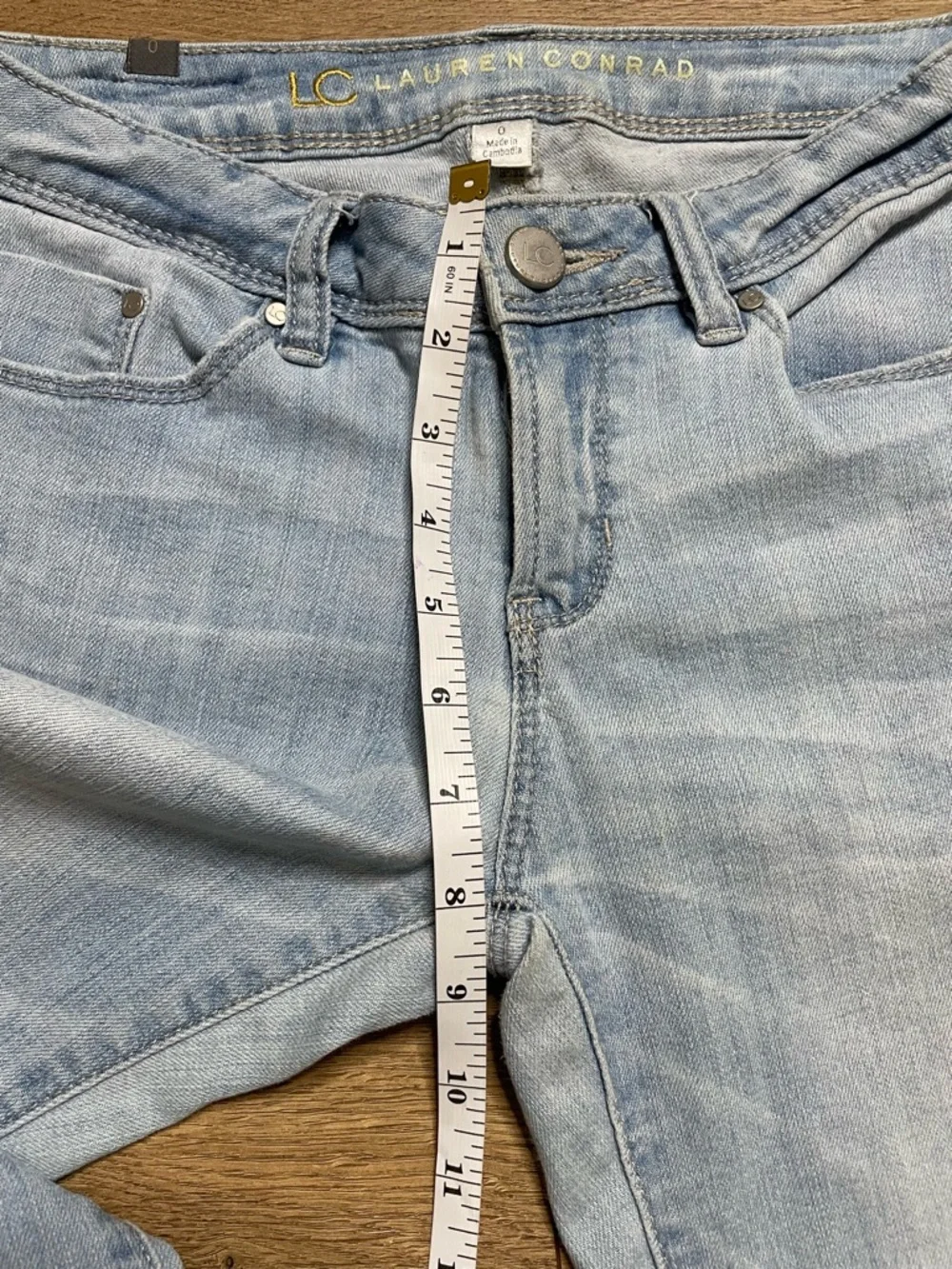 LC Lauren Conrad Light Blue Straight Leg Jeans